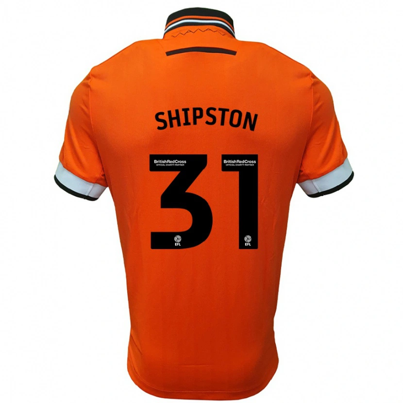 Danxen Mann Rio Shipston #31 Oransje Hvit Bortetrøye Drakt Trøye 2024/25 Skjorter T-Skjorte