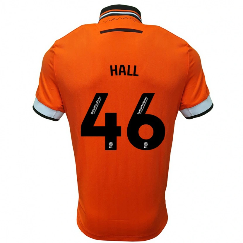 Danxen Mann Jack Hall #46 Oransje Hvit Bortetrøye Drakt Trøye 2024/25 Skjorter T-Skjorte