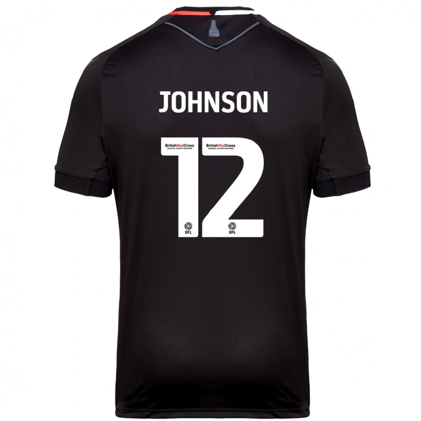 Danxen Mann Daniel Johnson #12 Svart Bortetrøye Drakt Trøye 2024/25 Skjorter T-Skjorte