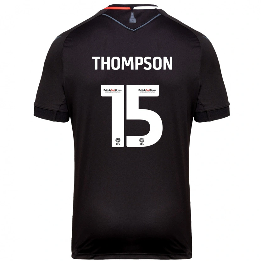 Danxen Mann Jordan Thompson #15 Svart Bortetrøye Drakt Trøye 2024/25 Skjorter T-Skjorte