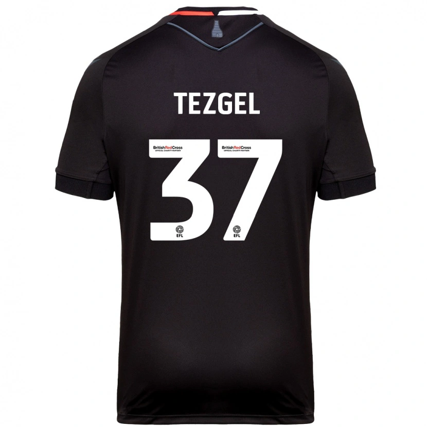 Danxen Mann Emre Tezgel #37 Svart Bortetrøye Drakt Trøye 2024/25 Skjorter T-Skjorte
