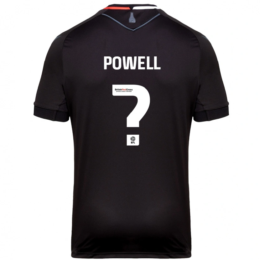 Danxen Mann Owen Powell #0 Svart Bortetrøye Drakt Trøye 2024/25 Skjorter T-Skjorte