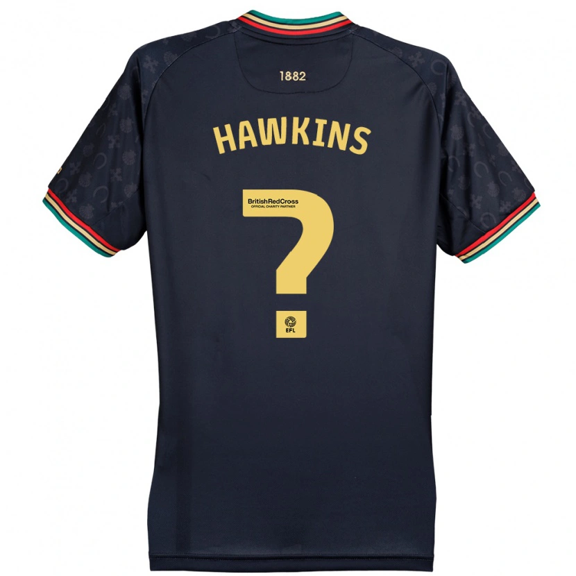 Danxen Mann Henry Hawkins #0 Mørk Marineblå Bortetrøye Drakt Trøye 2024/25 Skjorter T-Skjorte
