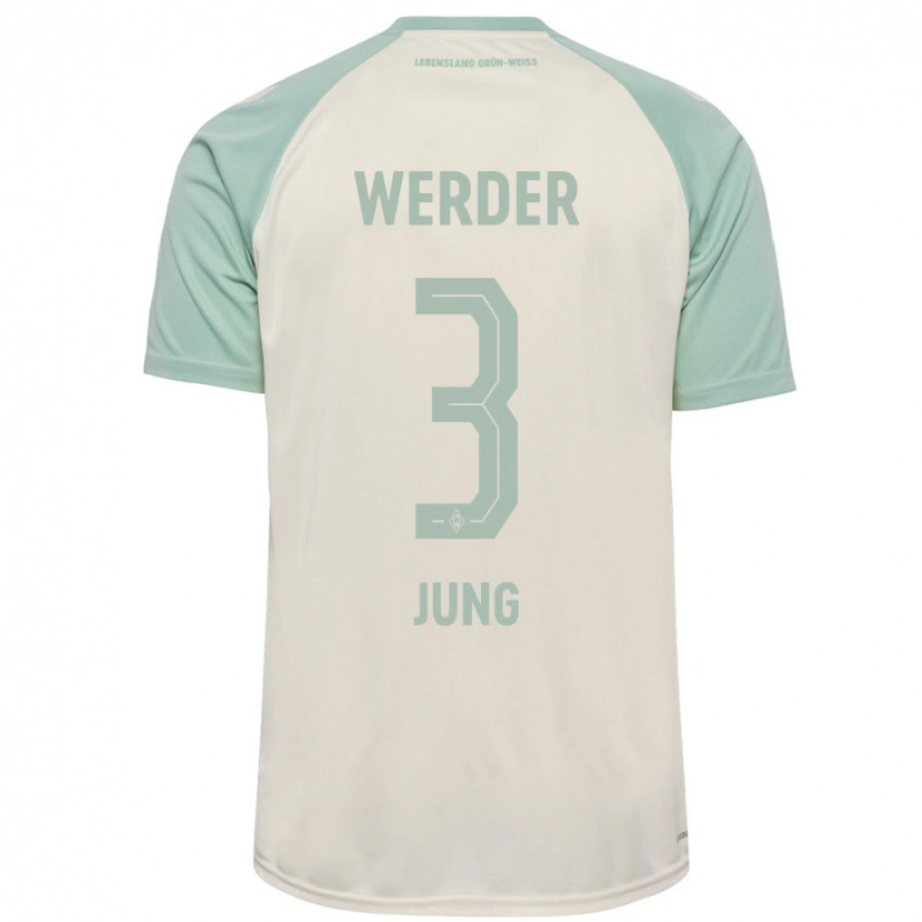 Danxen Mann Anthony Jung #3 Off-White Lysegrønn Bortetrøye Drakt Trøye 2024/25 Skjorter T-Skjorte