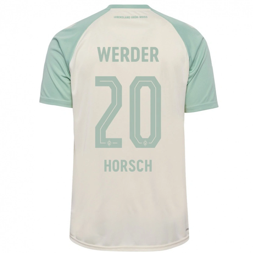 Danxen Mann Jonas Horsch #20 Off-White Lysegrønn Bortetrøye Drakt Trøye 2024/25 Skjorter T-Skjorte