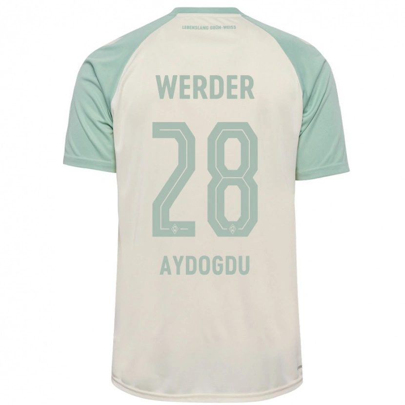 Danxen Mann Onur Aydogdu #28 Off-White Lysegrønn Bortetrøye Drakt Trøye 2024/25 Skjorter T-Skjorte