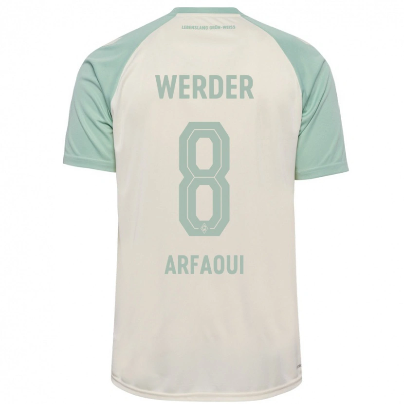 Danxen Mann Amira Arfaoui #8 Off-White Lysegrønn Bortetrøye Drakt Trøye 2024/25 Skjorter T-Skjorte