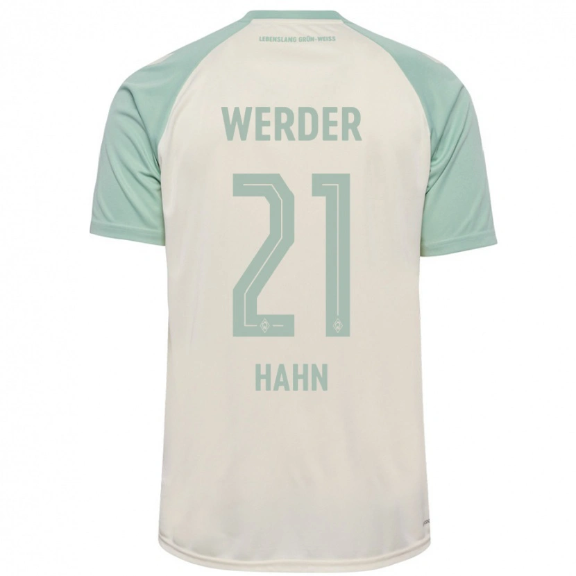 Danxen Mann Chiara Hahn #21 Off-White Lysegrønn Bortetrøye Drakt Trøye 2024/25 Skjorter T-Skjorte