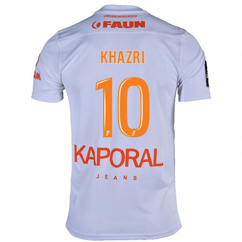 Danxen Mann Wahbi Khazri #10 Hvit Bortetrøye Drakt Trøye 2024/25 Skjorter T-Skjorte