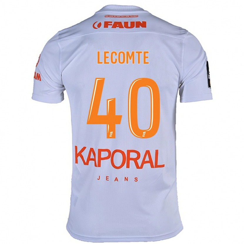 Danxen Mann Benjamin Lecomte #40 Hvit Bortetrøye Drakt Trøye 2024/25 Skjorter T-Skjorte