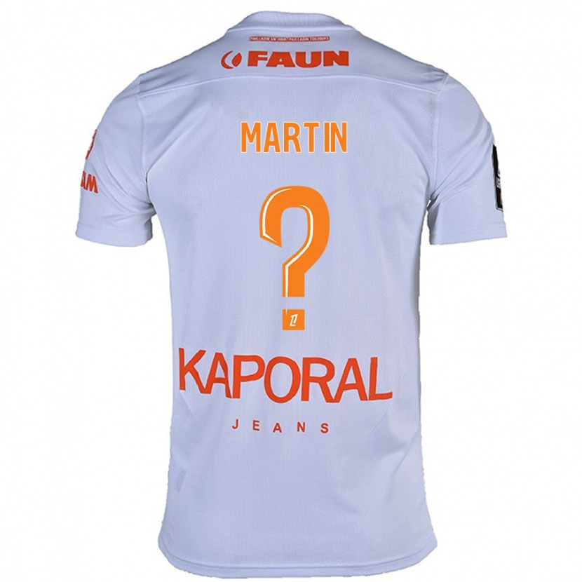 Danxen Mann Gabriel Martin #0 Hvit Bortetrøye Drakt Trøye 2024/25 Skjorter T-Skjorte