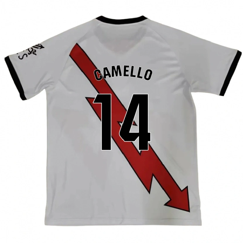 Danxen Mann Sergio Camello #14 Rød Bortetrøye Drakt Trøye 2024/25 Skjorter T-Skjorte