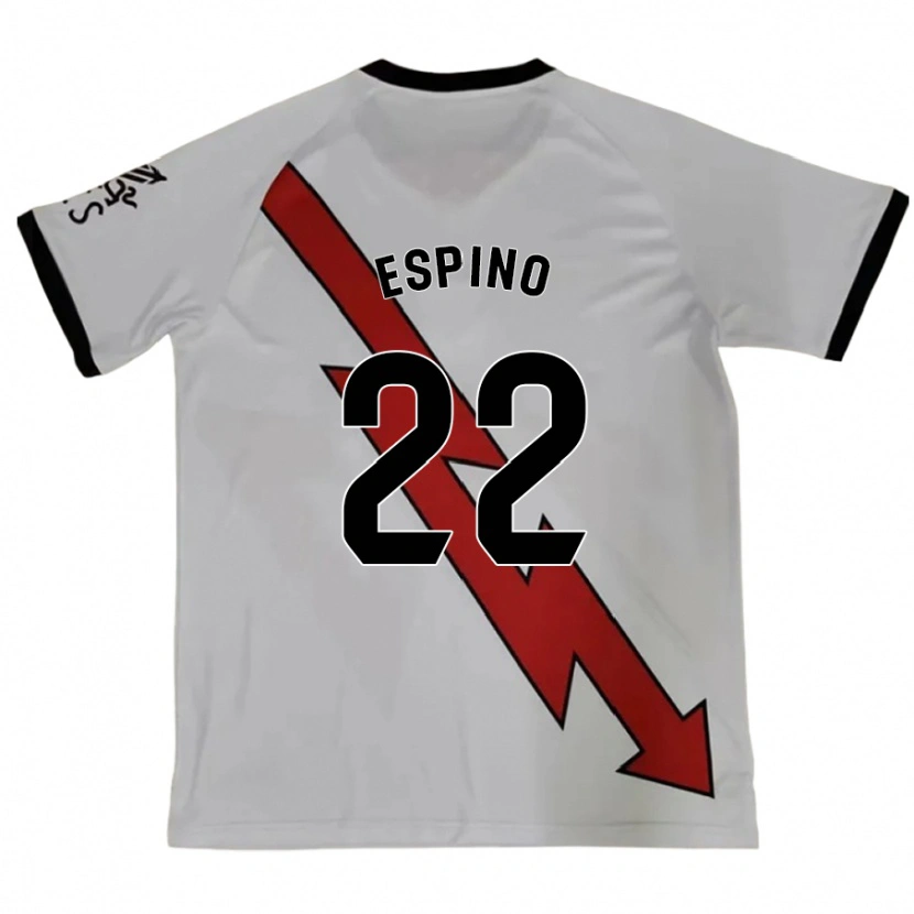 Danxen Mann Alfonso Espino #22 Rød Bortetrøye Drakt Trøye 2024/25 Skjorter T-Skjorte