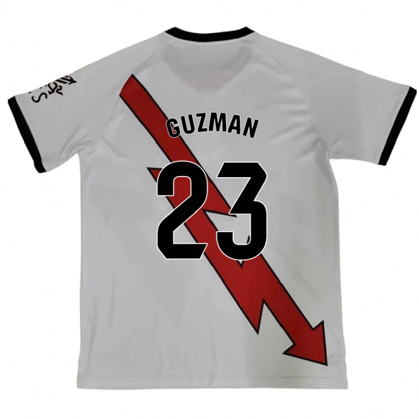 Danxen Mann Miguel Guzmán #23 Rød Bortetrøye Drakt Trøye 2024/25 Skjorter T-Skjorte