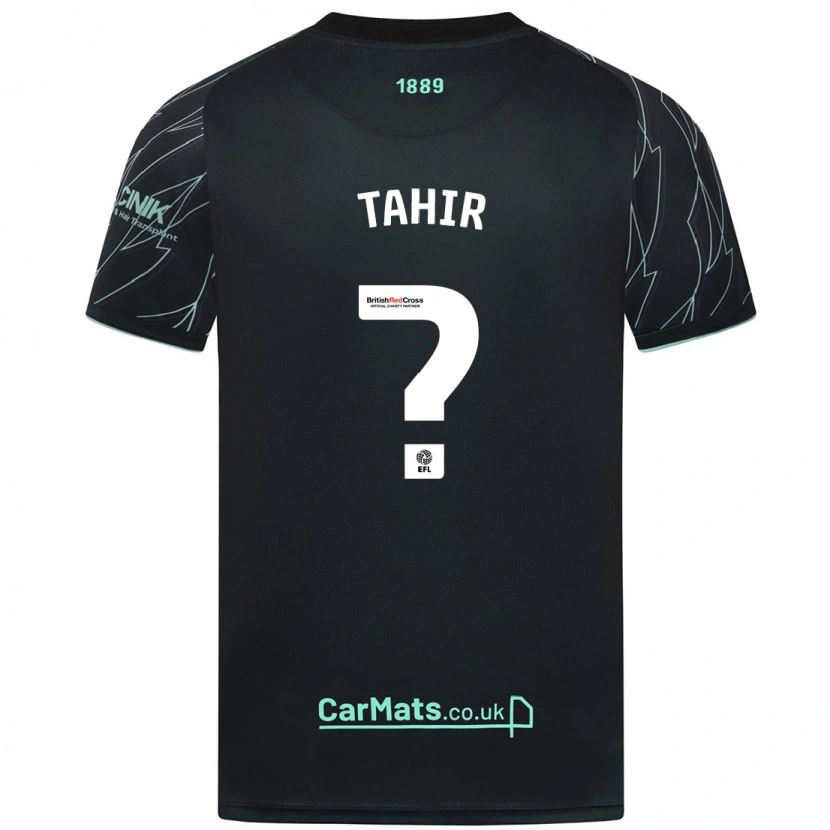 Danxen Mann Zain Tahir #0 Svart Grønn Bortetrøye Drakt Trøye 2024/25 Skjorter T-Skjorte