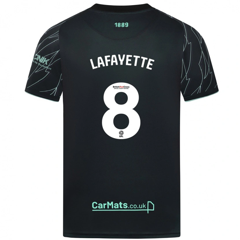 Danxen Mann Abbie Lafayette #8 Svart Grønn Bortetrøye Drakt Trøye 2024/25 Skjorter T-Skjorte