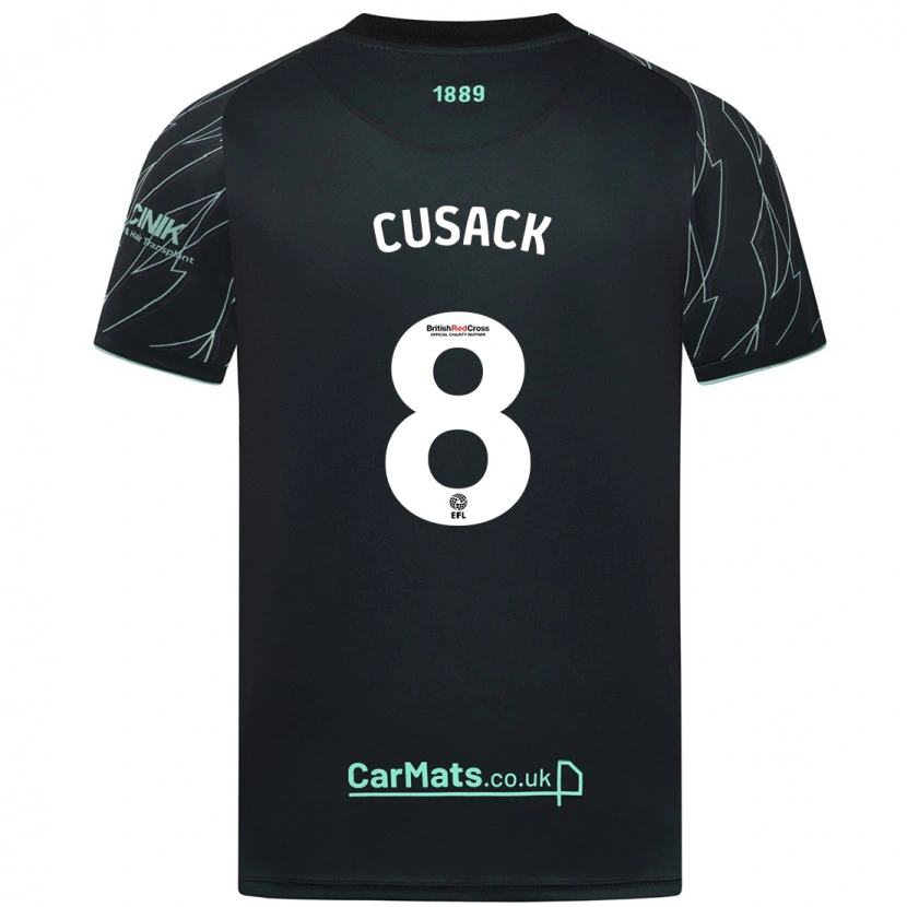 Danxen Mann Maddy Cusack † #8 Svart Grønn Bortetrøye Drakt Trøye 2024/25 Skjorter T-Skjorte