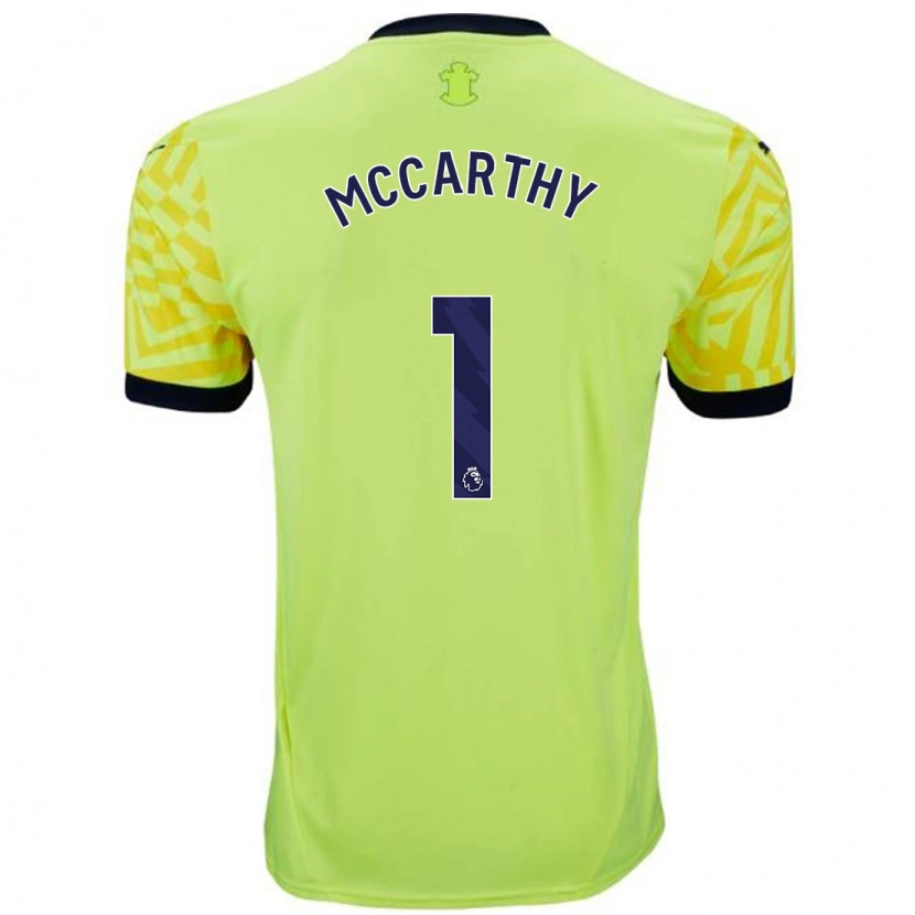 Danxen Mann Alex Mccarthy #1 Gul Bortetrøye Drakt Trøye 2024/25 Skjorter T-Skjorte