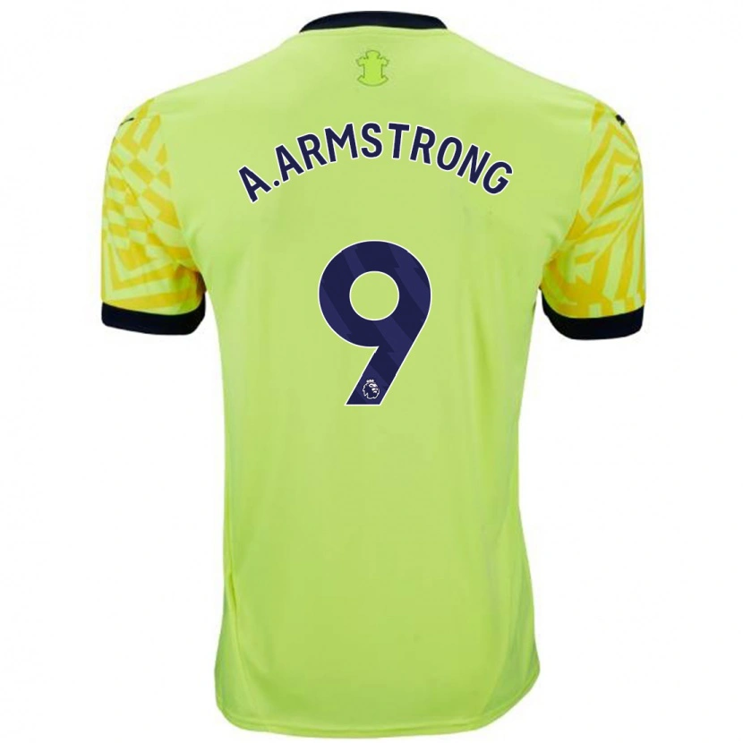 Danxen Mann Adam Armstrong #9 Gul Bortetrøye Drakt Trøye 2024/25 Skjorter T-Skjorte