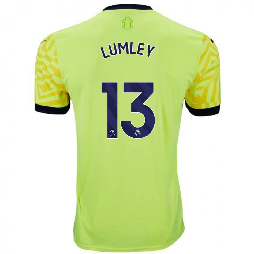 Danxen Mann Joe Lumley #13 Gul Bortetrøye Drakt Trøye 2024/25 Skjorter T-Skjorte