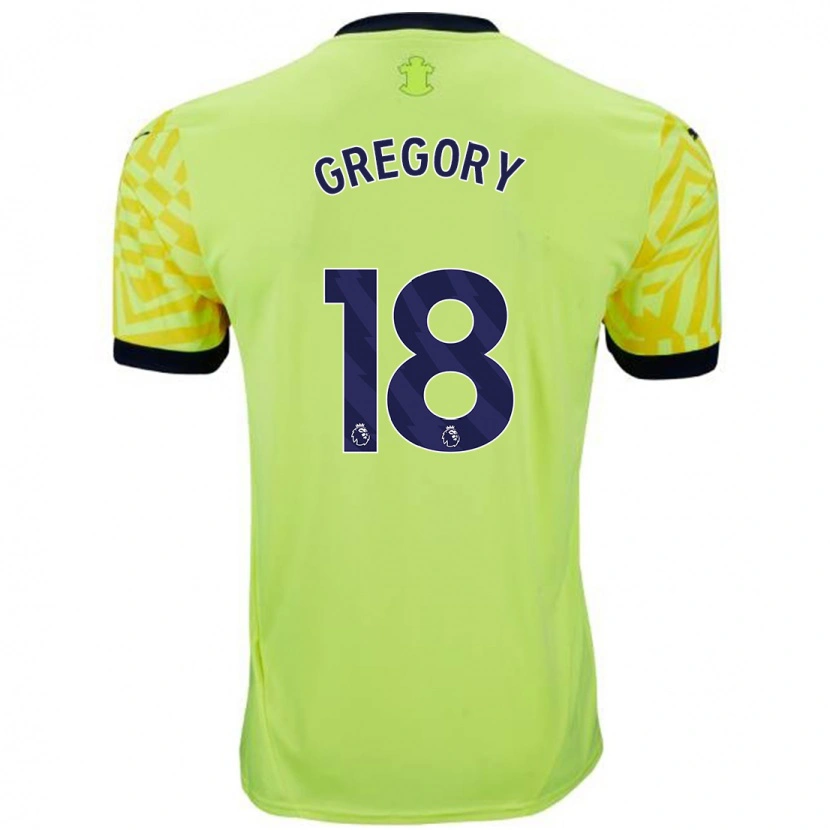 Danxen Mann Freya Gregory #18 Gul Bortetrøye Drakt Trøye 2024/25 Skjorter T-Skjorte