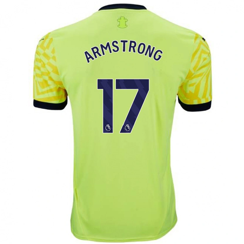 Danxen Mann Stuart Armstrong #17 Gul Bortetrøye Drakt Trøye 2024/25 Skjorter T-Skjorte