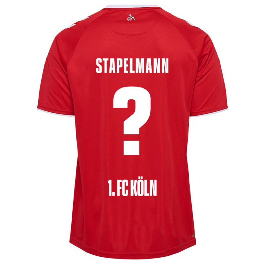 Danxen Mann Luis Stapelmann #0 Rød Hvit Bortetrøye Drakt Trøye 2024/25 Skjorter T-Skjorte