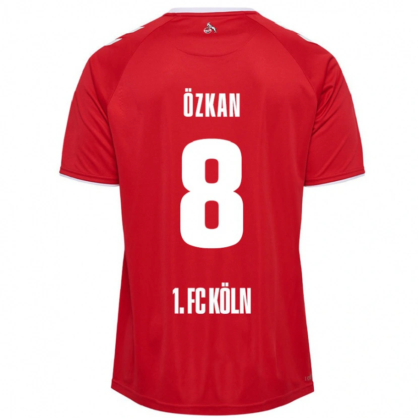 Danxen Mann Mikail Özkan #8 Rød Hvit Bortetrøye Drakt Trøye 2024/25 Skjorter T-Skjorte