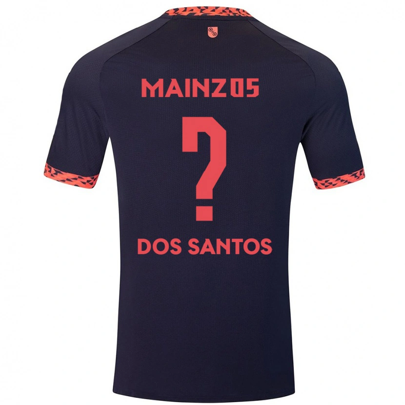 Danxen Mann Alexandre Tavares Dos Santos #0 Blå Korallrød Bortetrøye Drakt Trøye 2024/25 Skjorter T-Skjorte
