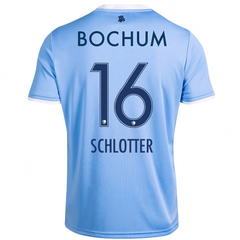 Danxen Mann Joel Schlotter #16 Himmelblå Bortetrøye Drakt Trøye 2024/25 Skjorter T-Skjorte
