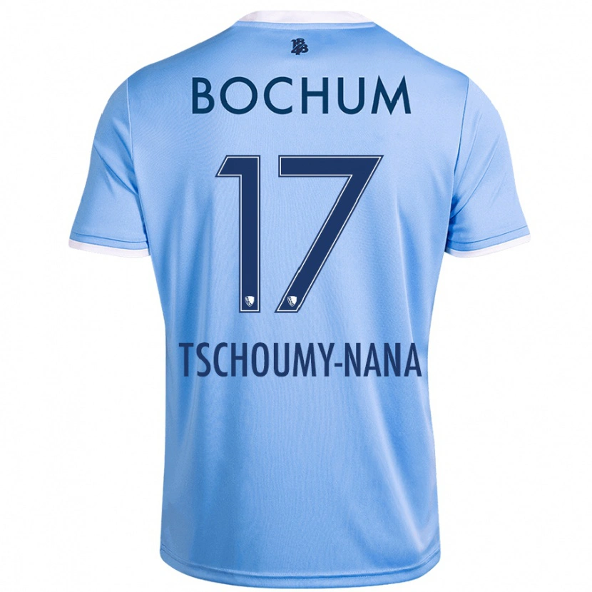 Danxen Mann Daryl Tschoumy-Nana #17 Himmelblå Bortetrøye Drakt Trøye 2024/25 Skjorter T-Skjorte