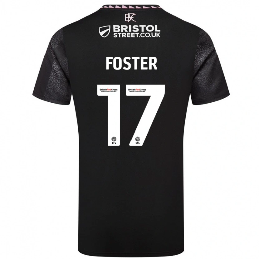 Danxen Mann Lyle Foster #17 Svart Bortetrøye Drakt Trøye 2024/25 Skjorter T-Skjorte
