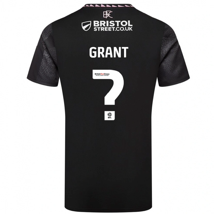 Danxen Mann Bradley Grant #0 Svart Bortetrøye Drakt Trøye 2024/25 Skjorter T-Skjorte