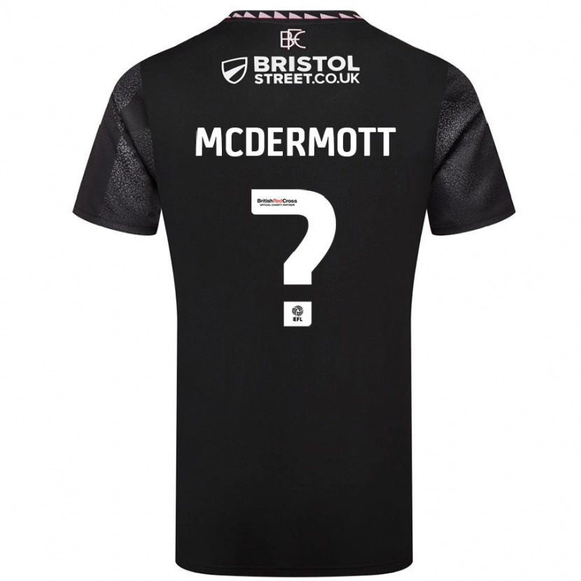 Danxen Mann Tommy Mcdermott #0 Svart Bortetrøye Drakt Trøye 2024/25 Skjorter T-Skjorte