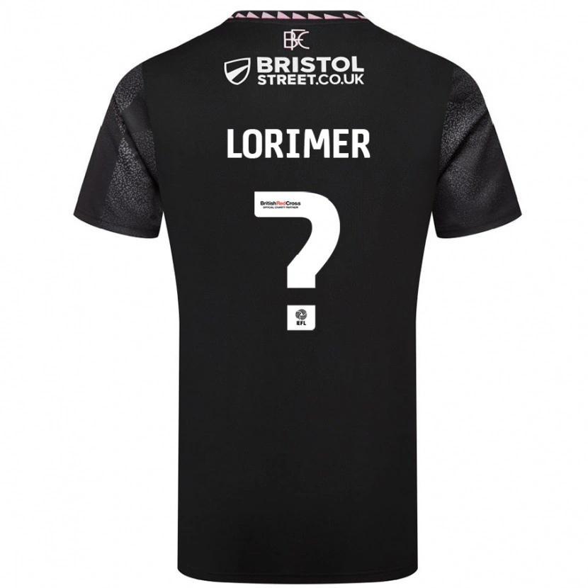 Danxen Mann Archie Lorimer #0 Svart Bortetrøye Drakt Trøye 2024/25 Skjorter T-Skjorte