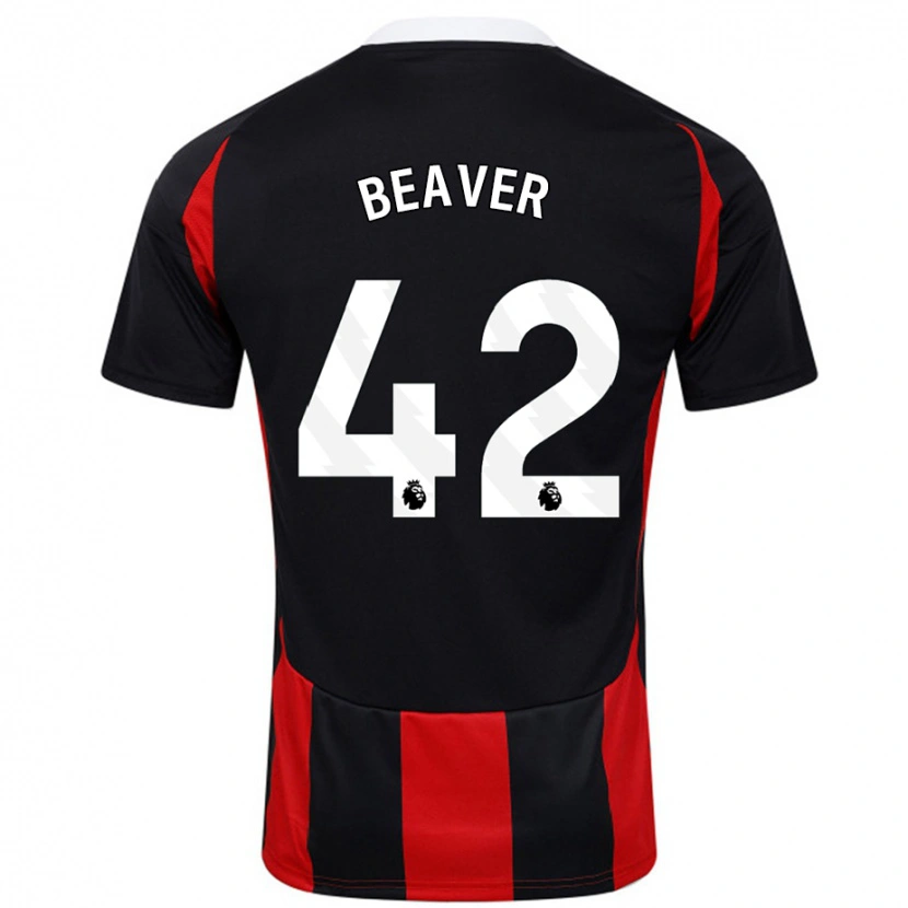 Danxen Mann Cat Beaver #42 Svart Rød Bortetrøye Drakt Trøye 2024/25 Skjorter T-Skjorte