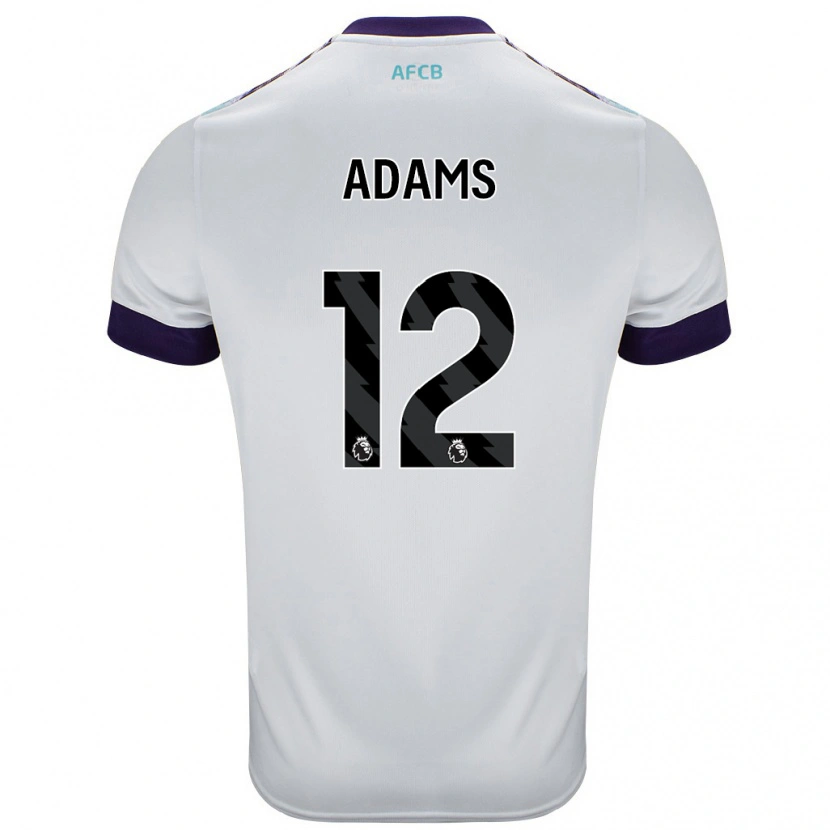 Danxen Mann Tyler Adams #12 Hvit Grønn Lilla Bortetrøye Drakt Trøye 2024/25 Skjorter T-Skjorte
