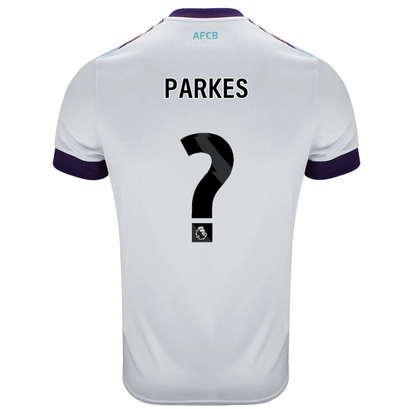 Danxen Mann Sonny Parkes #0 Hvit Grønn Lilla Bortetrøye Drakt Trøye 2024/25 Skjorter T-Skjorte