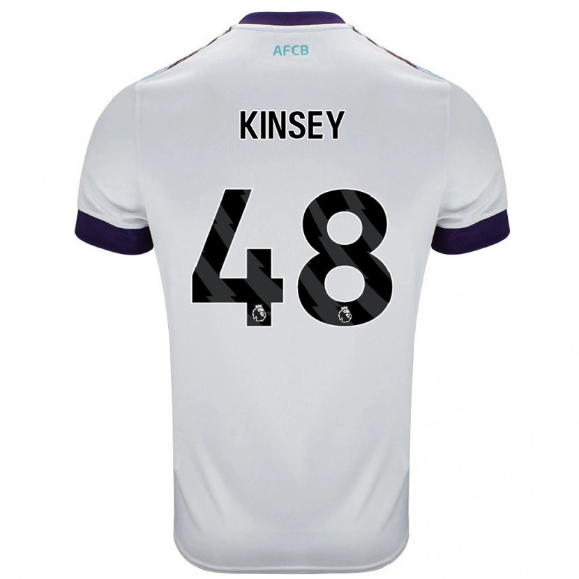 Danxen Mann Max Kinsey #48 Hvit Grønn Lilla Bortetrøye Drakt Trøye 2024/25 Skjorter T-Skjorte