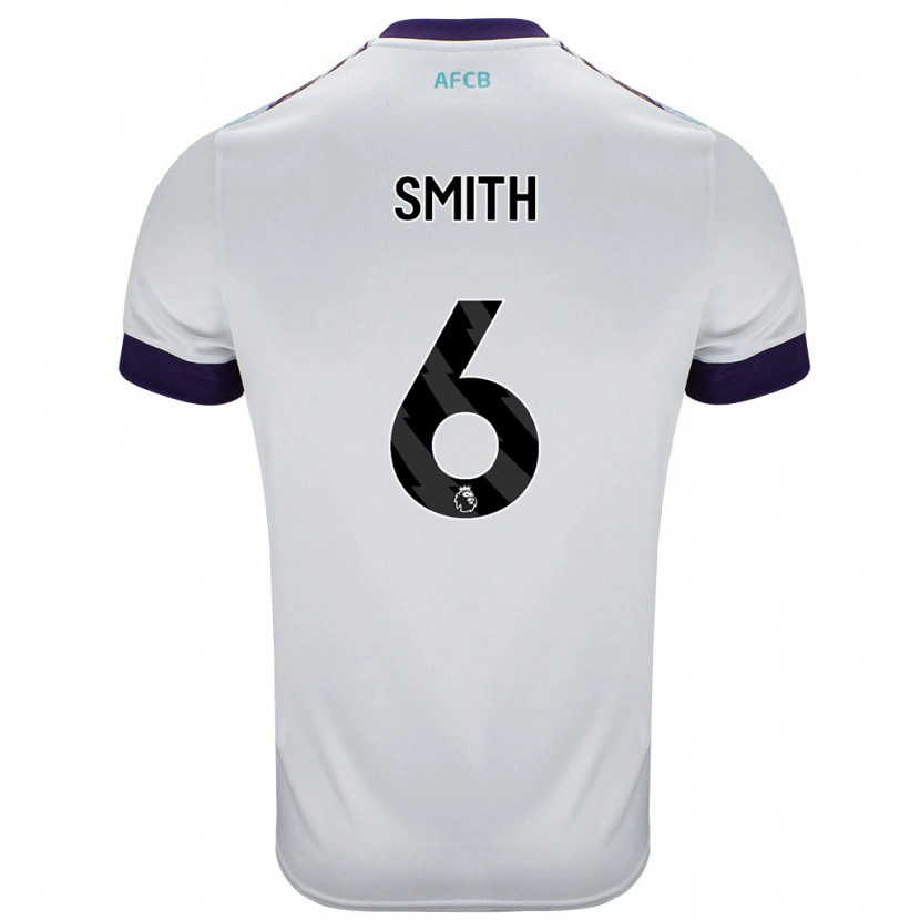 Danxen Mann Maisy Smith #6 Hvit Grønn Lilla Bortetrøye Drakt Trøye 2024/25 Skjorter T-Skjorte