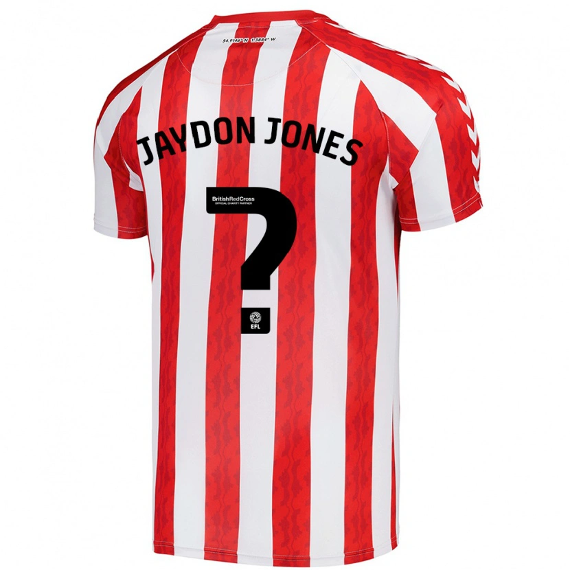 Danxen Dame Jaydon Jones #0 Rød Hvit Hjemmetrøye Drakt Trøye 2024/25 Skjorter T-Skjorte