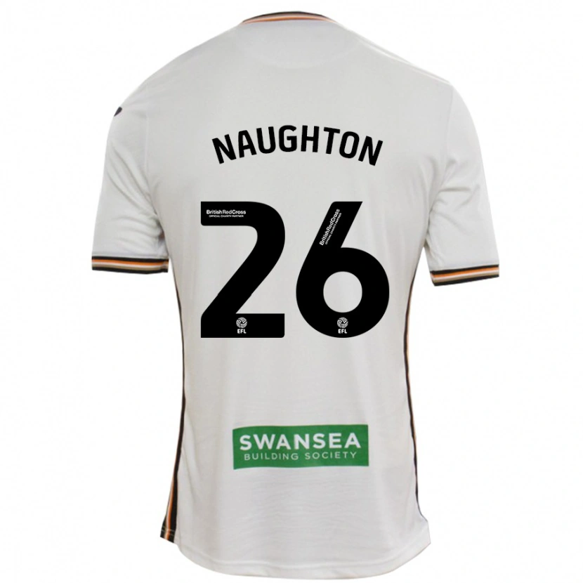 Danxen Dame Kyle Naughton #26 Hvit Hjemmetrøye Drakt Trøye 2024/25 Skjorter T-Skjorte