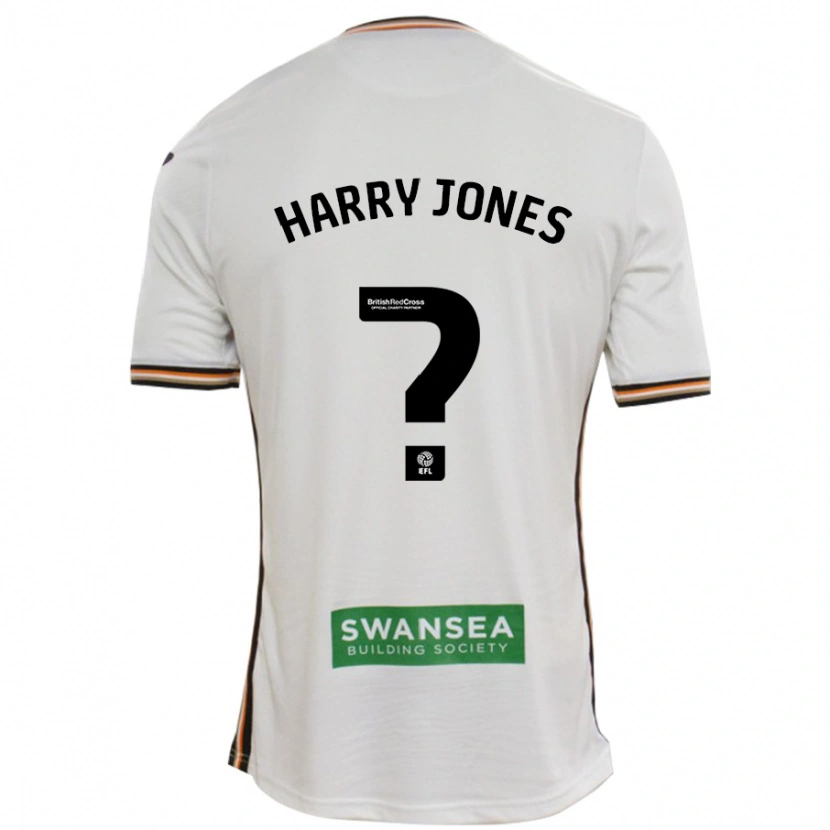 Danxen Dame Harry Jones #0 Hvit Hjemmetrøye Drakt Trøye 2024/25 Skjorter T-Skjorte