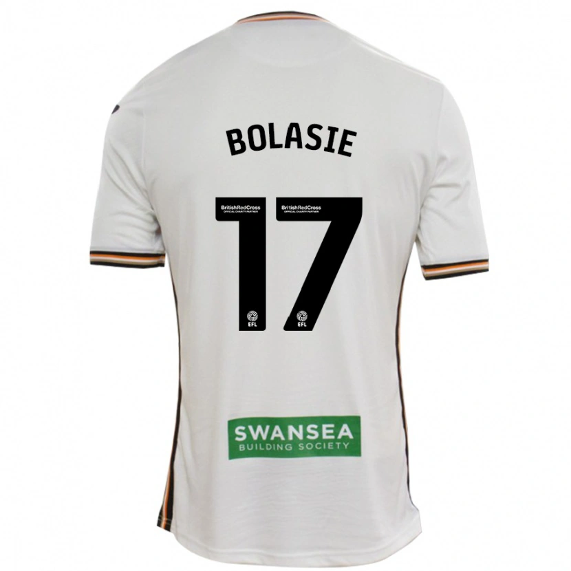 Danxen Dame Yannick Bolasie #17 Hvit Hjemmetrøye Drakt Trøye 2024/25 Skjorter T-Skjorte