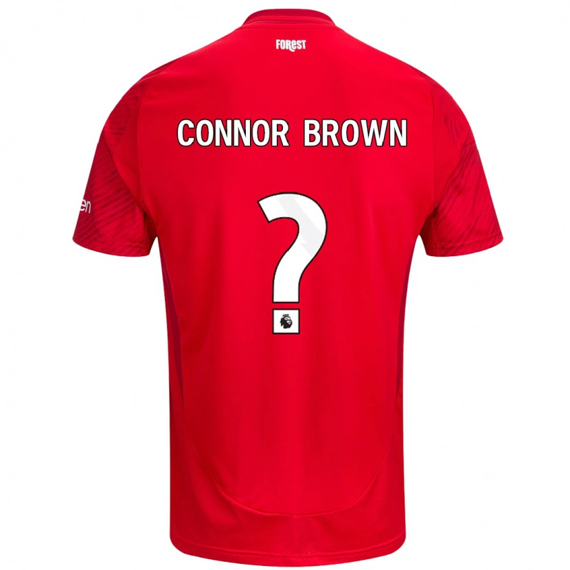 Danxen Dame Connor Brown #0 Rød Hvit Hjemmetrøye Drakt Trøye 2024/25 Skjorter T-Skjorte