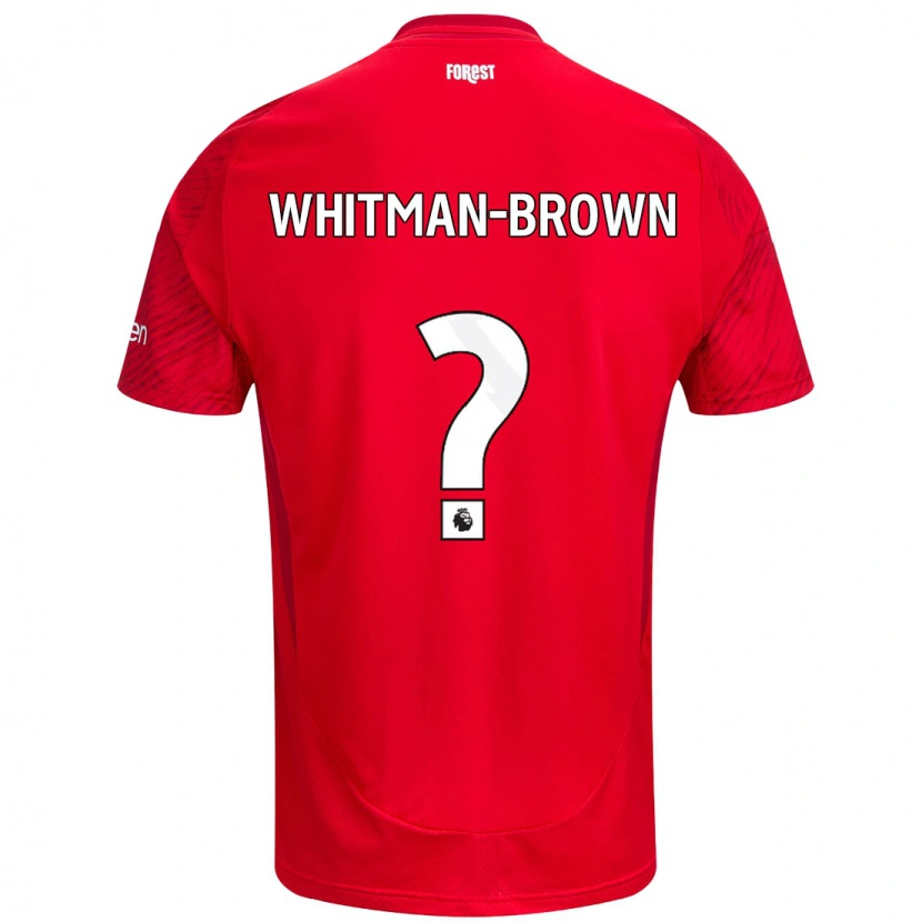 Danxen Dame Chae Whitman-Brown #0 Rød Hvit Hjemmetrøye Drakt Trøye 2024/25 Skjorter T-Skjorte