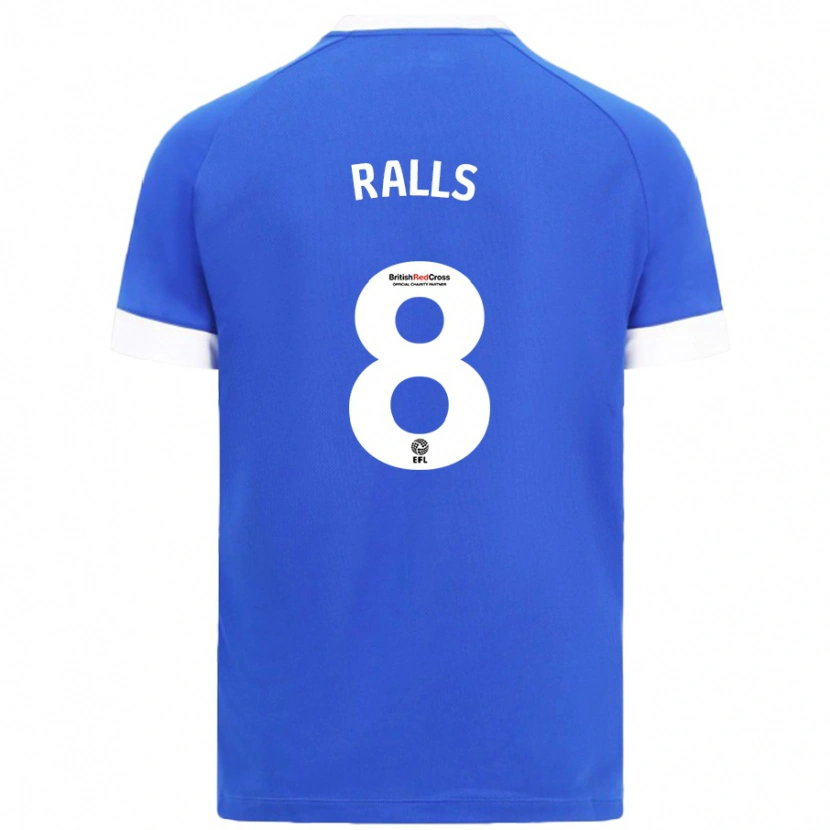 Danxen Dame Joe Ralls #8 Himmelblå Hjemmetrøye Drakt Trøye 2024/25 Skjorter T-Skjorte