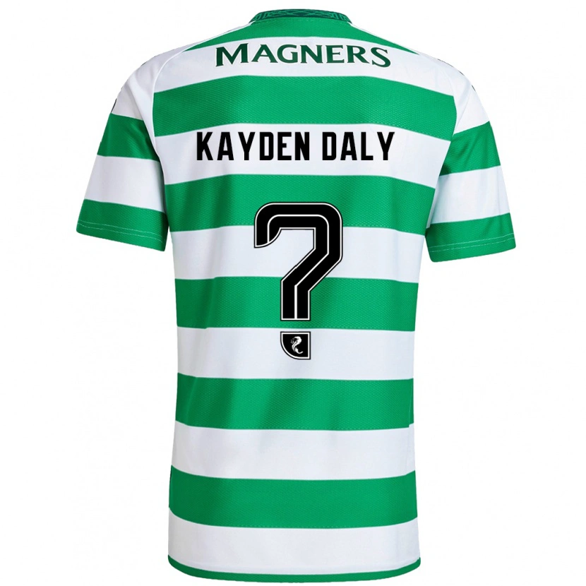 Danxen Dame Kayden Daly #0 Grønn Hvit Hjemmetrøye Drakt Trøye 2024/25 Skjorter T-Skjorte