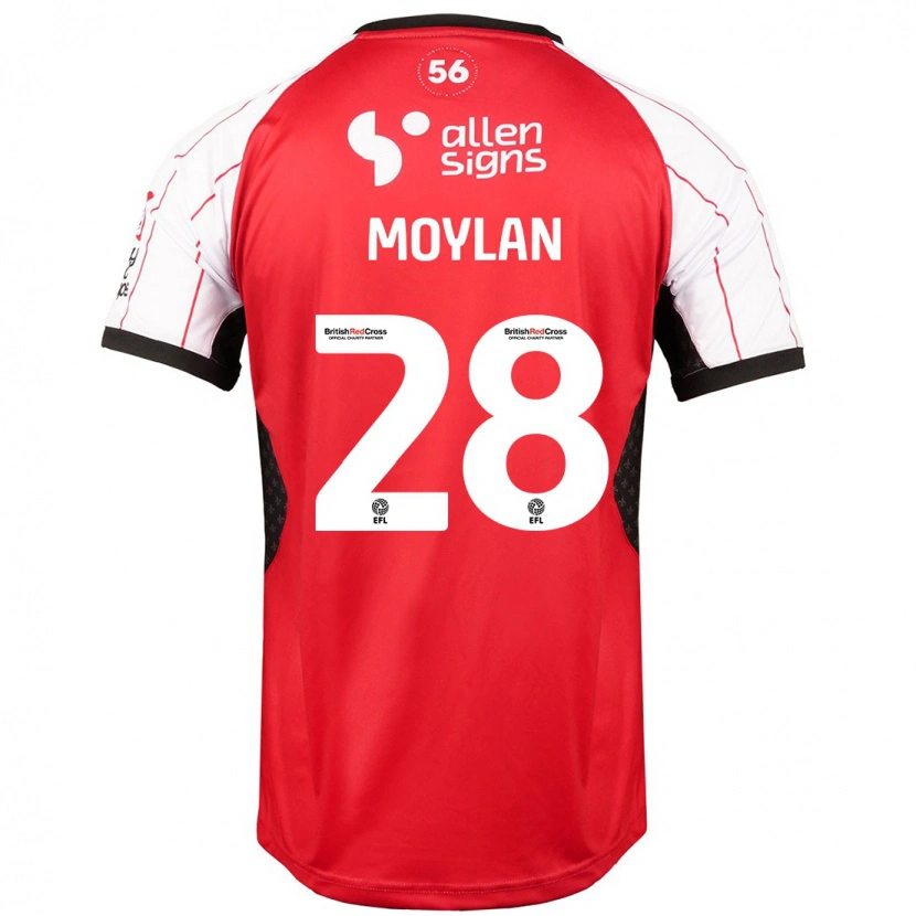 Danxen Dame Jack Moylan #28 Hvit Hjemmetrøye Drakt Trøye 2024/25 Skjorter T-Skjorte