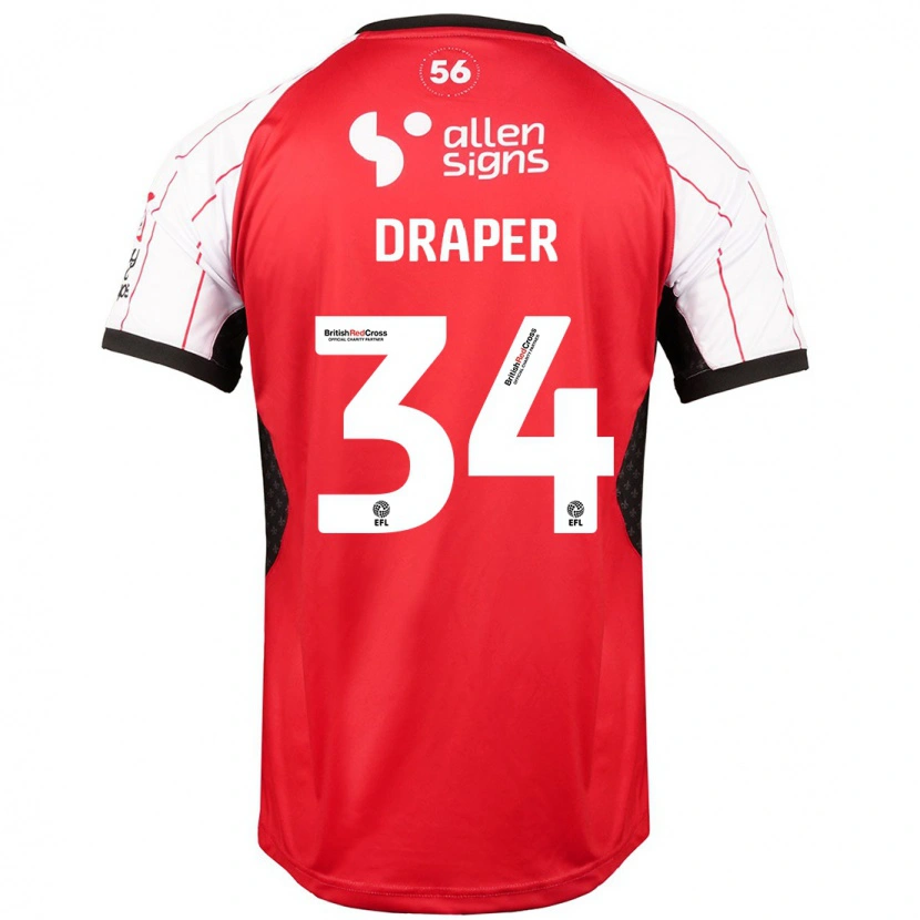 Danxen Dame Freddie Draper #34 Hvit Hjemmetrøye Drakt Trøye 2024/25 Skjorter T-Skjorte